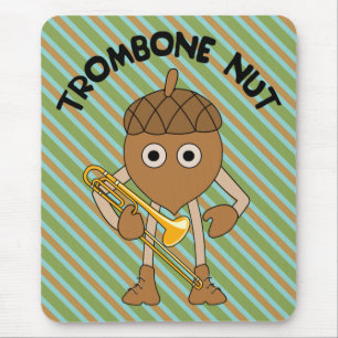 Trombone Nut Text Mouse Pad