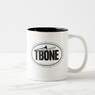 Trombone oval-sticker mug