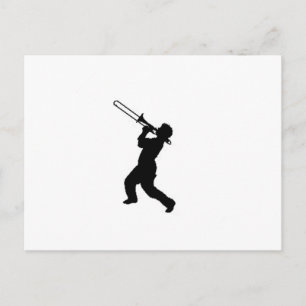 "Trombone Player" design gifts and products Postcard