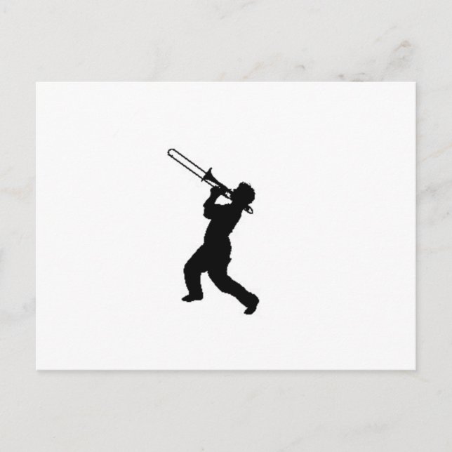 "Trombone Player" design gifts and products Postcard (Front)