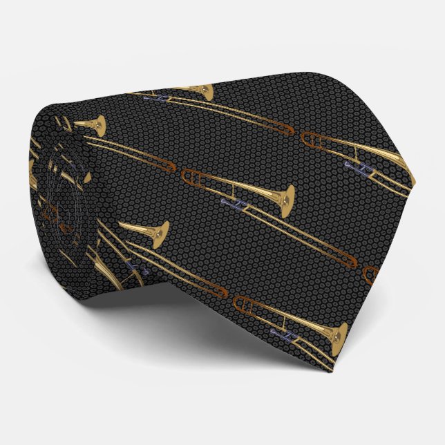 Trombone Player Tie (Rolled)
