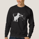 Trombone Player Trombonist Musical Instrument Trom Sweatshirt<br><div class="desc">Trombone Player Trombonist Musical Instrument Trombone Cat</div>