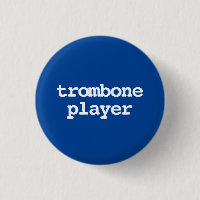 trombone player typography Button