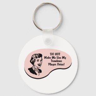 Trombone Player Voice Keychain