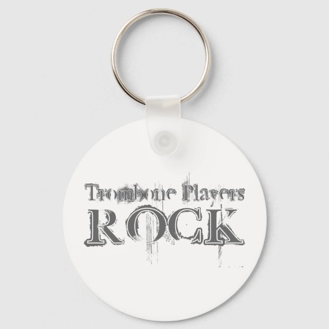Trombone Players Rock Keychain (Front)