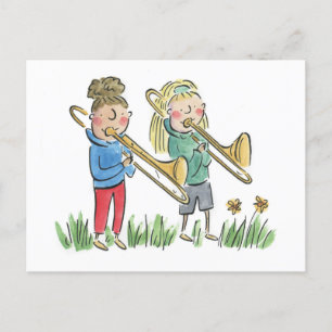 Trombone Postcard