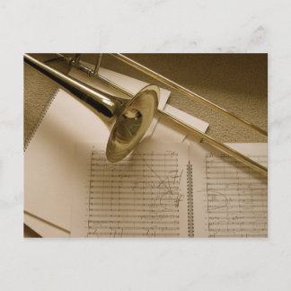 Trombone postcard