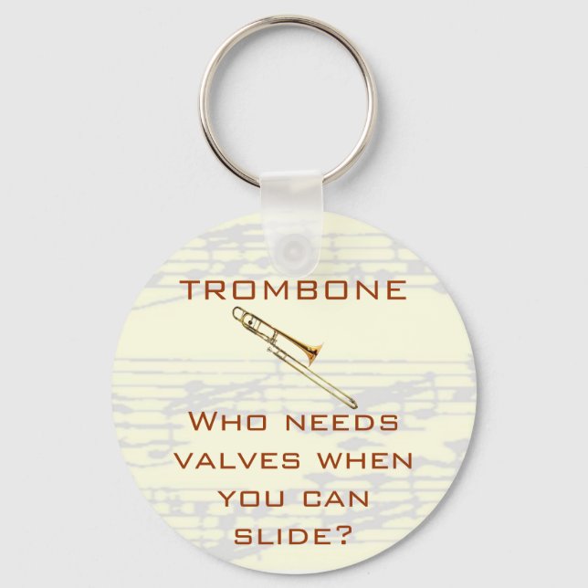 Trombone : Qui a besoin de valves ? Porte-clés (Recto)