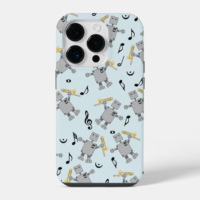 Trombone Robot iPhone Case (Back)