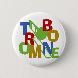Trombone Scramble 2 Inch Round Button