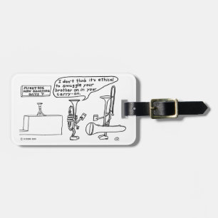 Trombone Smuggling Luggage Tag