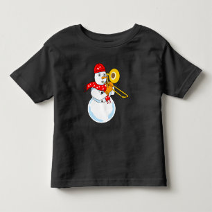 Trombone Snowman Toddler T-shirt