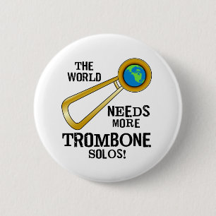 Trombone Solos 2 Inch Round Button