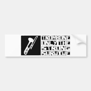 Trombone Survive Bumper Sticker