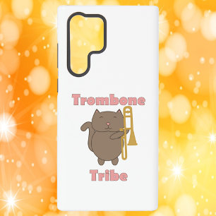 Trombone Tribe Kawaii Cat Pink Letters Samsung Galaxy Case