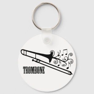 Trombone Vector Design Keychain