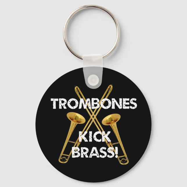 Trombones Kick Brass! Keychain (Front)
