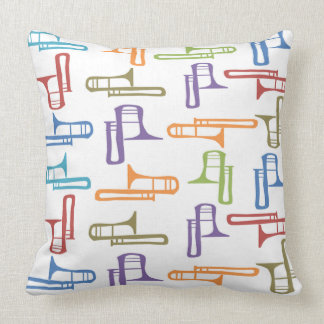 Trombones Throw Pillow