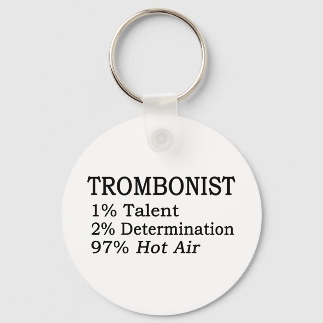 Trombonistt Hot Air Keychain (Front)