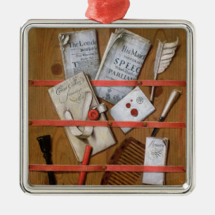 Trompe l'oeil, 1702 metal ornament