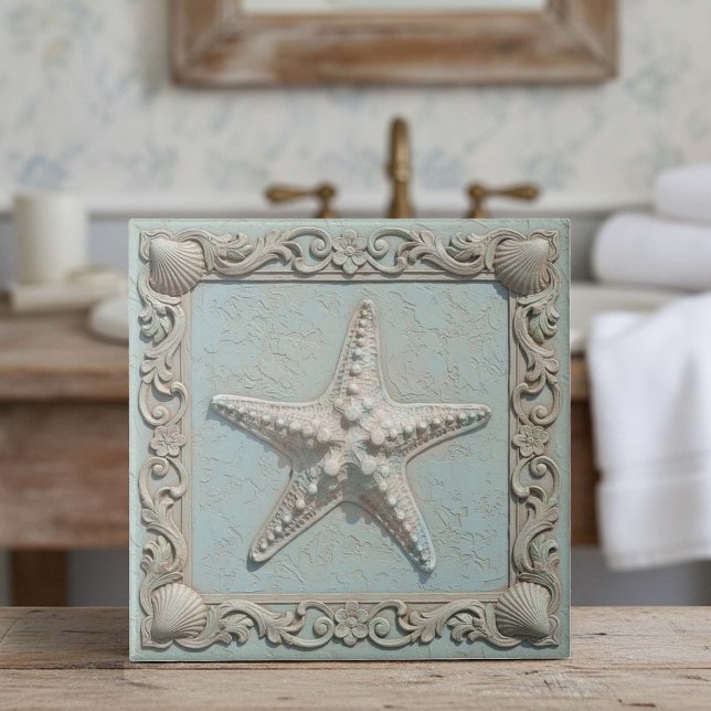 Trompe L'oeil Marine Life Starfish ID1190h Tile (Creator Uploaded)