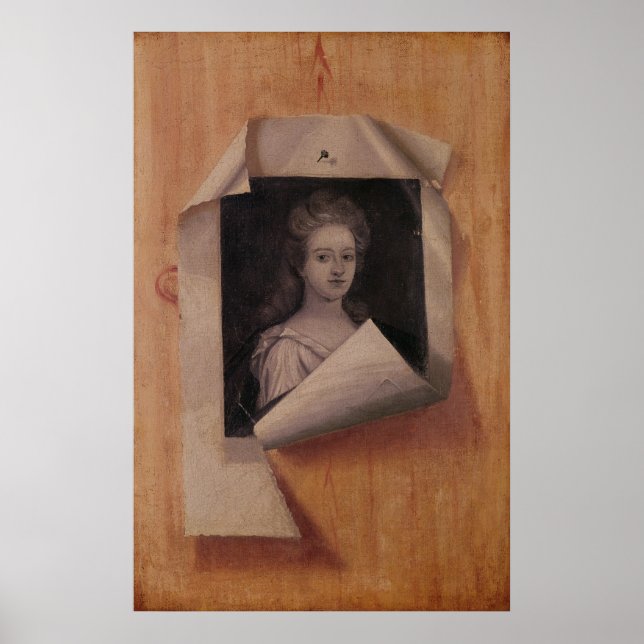 Trompe l'Oeil Portrait of a Lady Poster (Front)