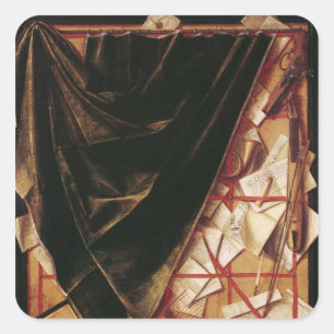 Trompe l'Oeil Square Sticker