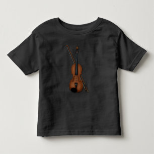 Trompe L'oeil Violin Viola Elegant Classical Music Toddler T-shirt