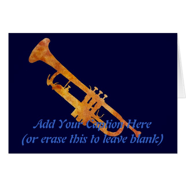 Trompette orange d'or (Devant Horizontal)