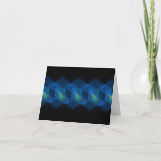 Trompettes bleues saluant et carte de note