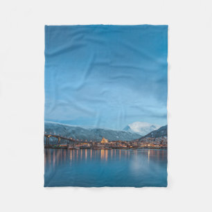 Tromso Norway Fleece Blanket