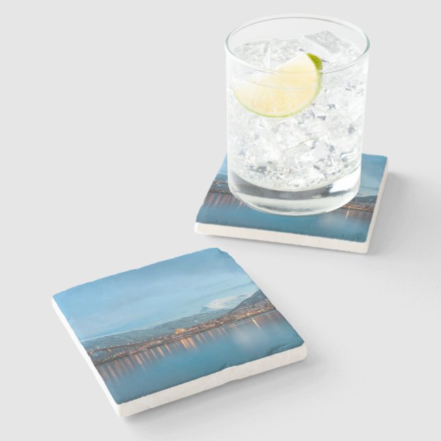 Tromso Norway Stone Coaster (Side)