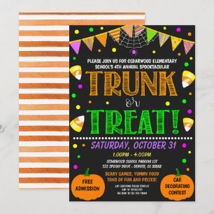 Tronc d'Halloween ou Invitation de traitement