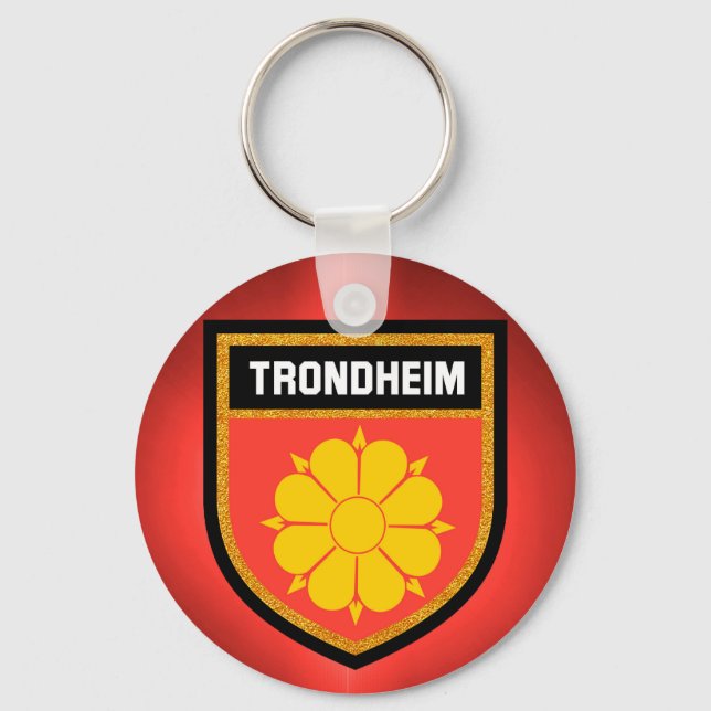 Trondheim  Flag Keychain (Front)