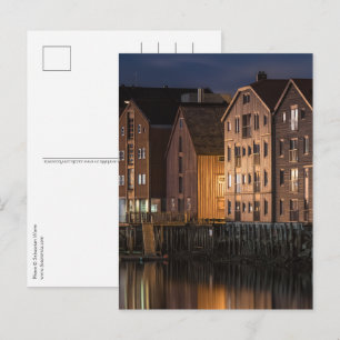 Trondheim Houses Postcard