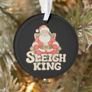 Trône du roi traîneau de Noël de Santa Xmas Fêtes