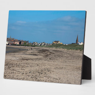 Troon Beach Scotland Postcard Poster Plaque
