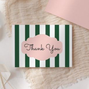 Troop Beverly Hills Pink & Green Thank You Card