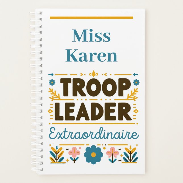 Troop Leader Extraordinaire Girl Scouting Planner (Front)