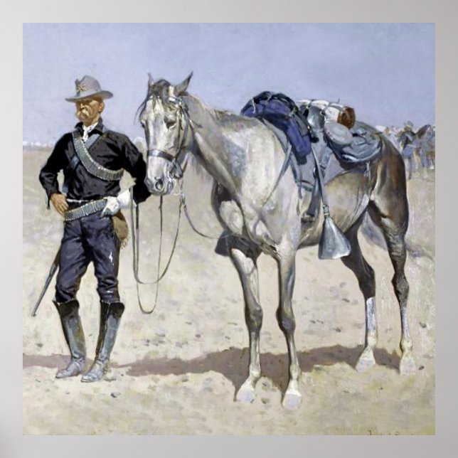 Trooper of the Plains by Frederic Remington Poster (Front)