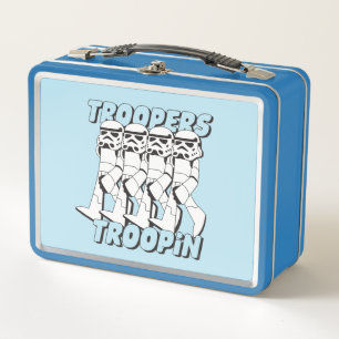 Troopers Troopin Cartoon Graphic Metal Lunch Box