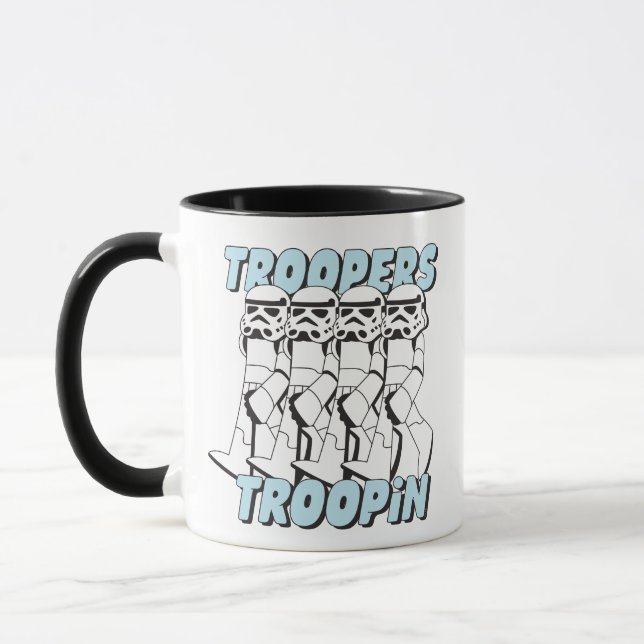 Troopers Troopin Cartoon Graphic Mug (Left)