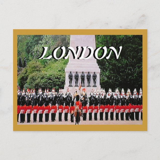 Trooping the Colours Diamond Jubilee postcard (Front)