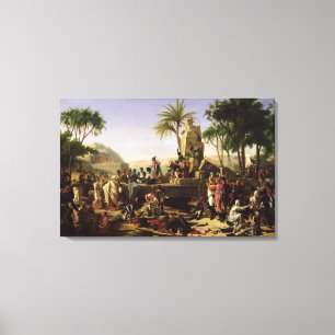 Troops halted on the Banks of the Nile Canvas Print