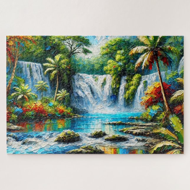 TROP[CHUTES ICALES JIGSAW PUZZLE - PAYSAGE SERIE (Horizontal)