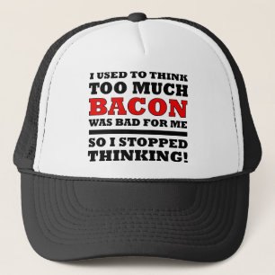 Trop de Bacon drôle Ball Casquette Trucker Chapea