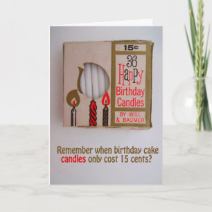 Trop de bougies humoristiques CARTE D'ANNIVERSAIRE