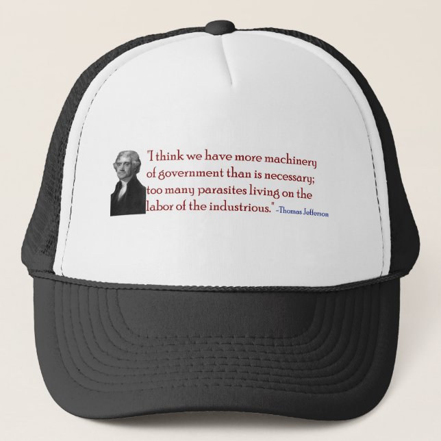 Trop de parasites - casquette de citation de (Devant)