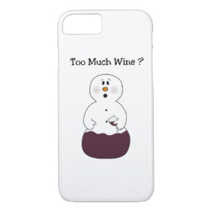 Trop de vin Snowman iPhone 7 Coque