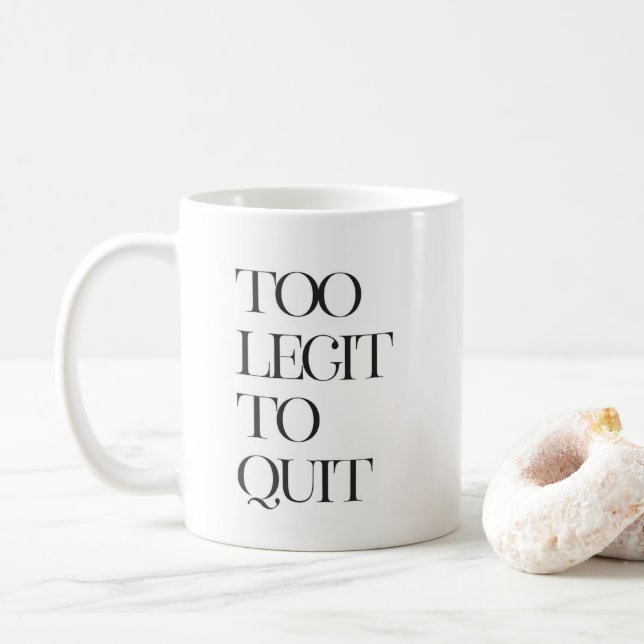 Trop pièce de théâtre à stopper, tasse de café de (Avec donut)